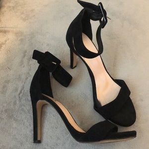 Minelli Suede Sandals Heels Ankle Strap